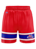 Rochester Americans Red Alternate Hockey Shorts - Front