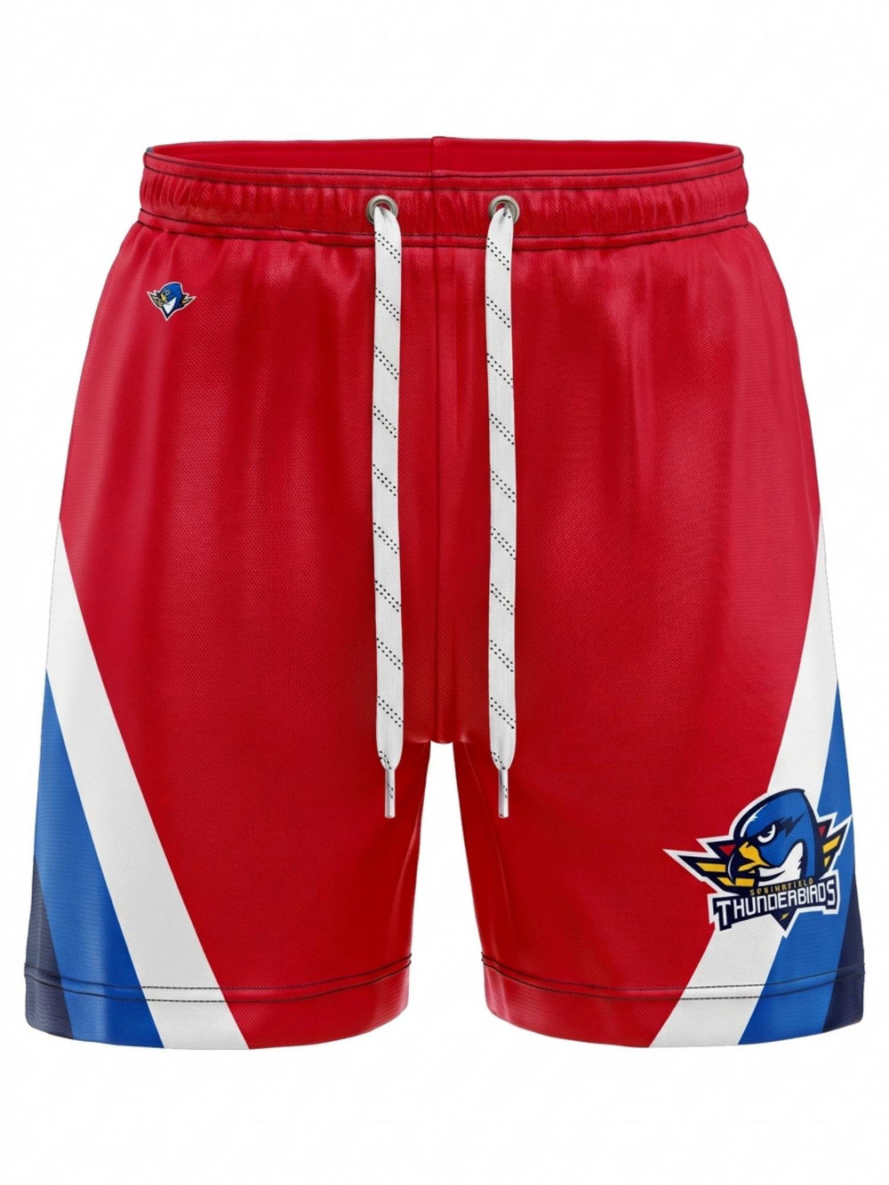 Springfield Thunderbirds Hockey Shorts - 3D FRONT