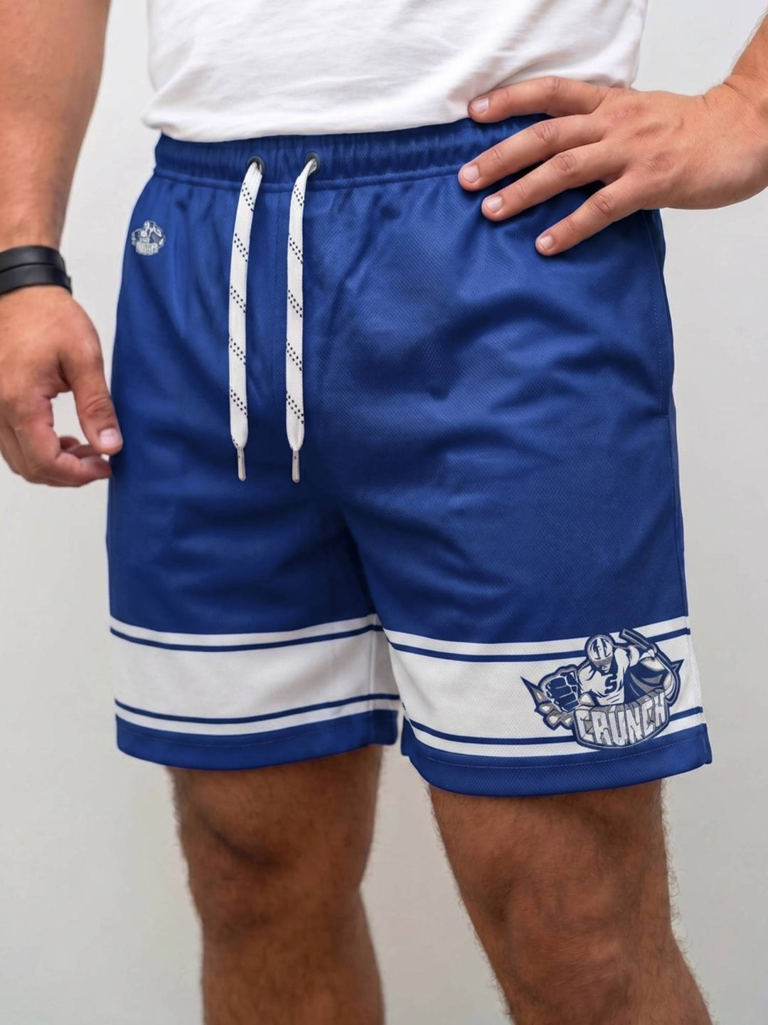  Bench Clearers Syracuse Crunch Hockey Shorts - MODEL FRONT