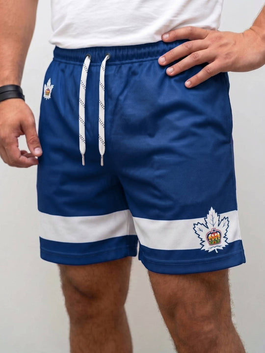  Bench Clearers Toronto Marlies Hockey Shorts - MODEL FRONT