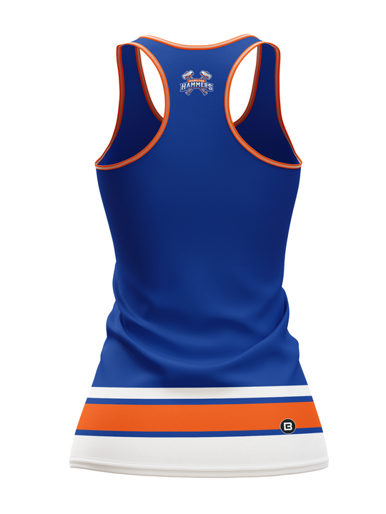Bench Clearers Hamilton Hammers Women's Hockey Tank - 3D BACK