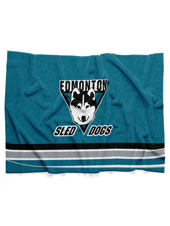 Edmonton Sled Dogs Sherpa Blanket