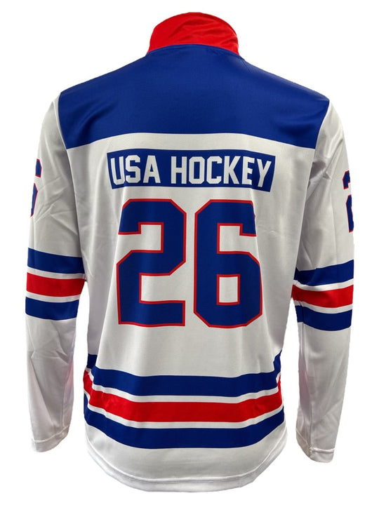 USA Hockey Shield 2026 Replica 1/4 Zip Pullover - White