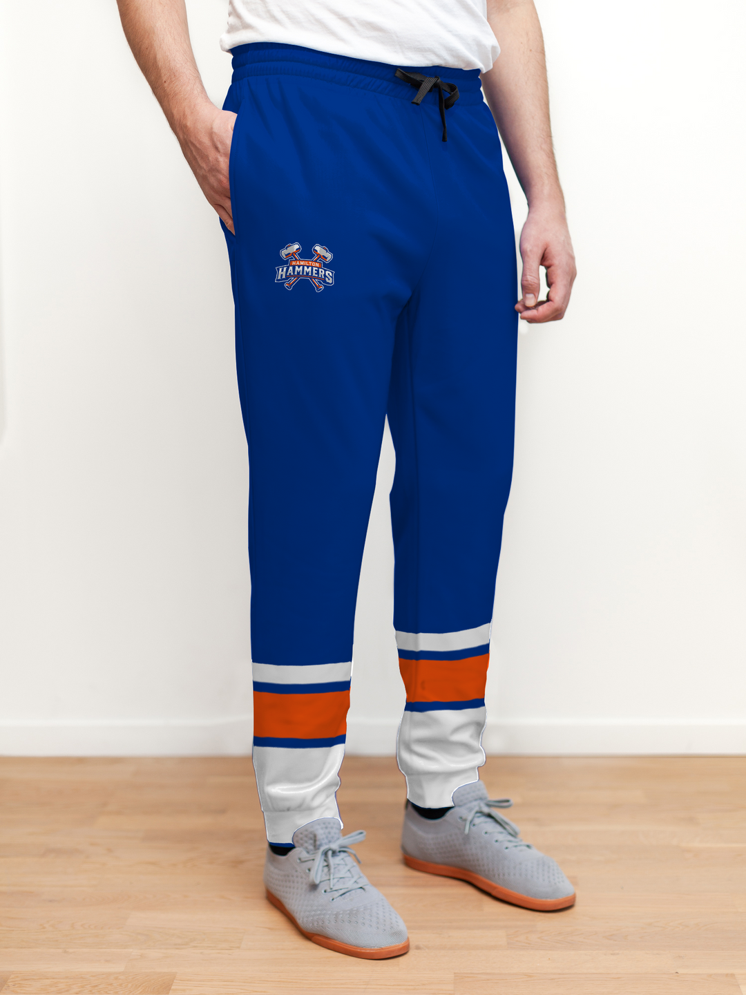 Bench Clearers Hamilton Hammers Hockey Jogger Pants - 3D FRONT