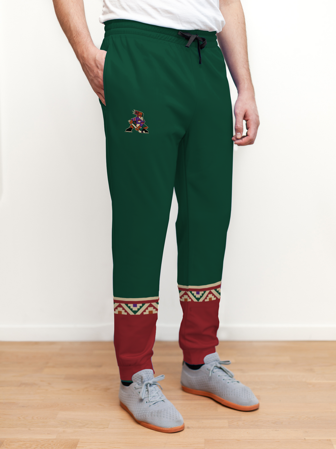 Bench Clearers Tucson Roadrunners 2026 "Kachina" Alternate Hockey Jogger Pants - FRONT