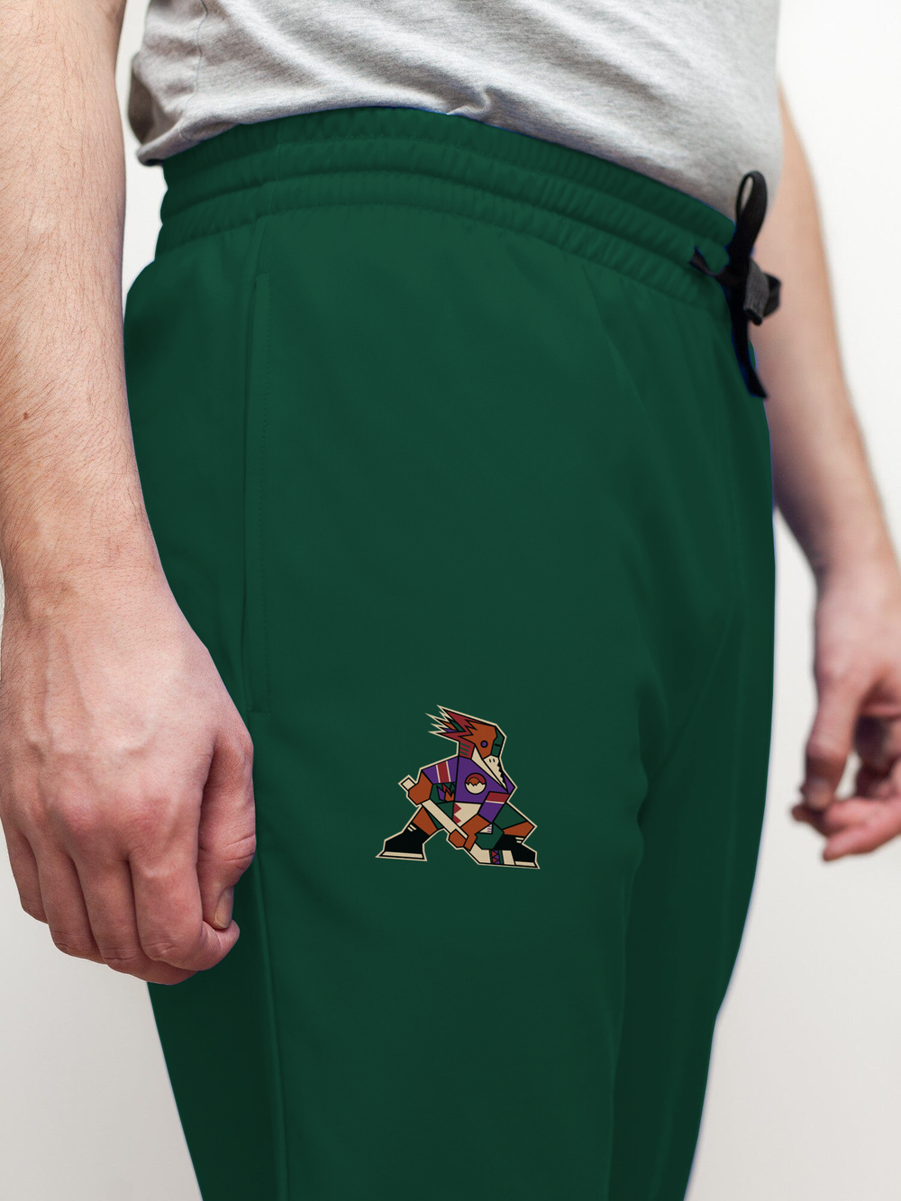 Bench Clearers Tucson Roadrunners 2026 "Kachina" Alternate Hockey Jogger Pants - FRONT LOGO