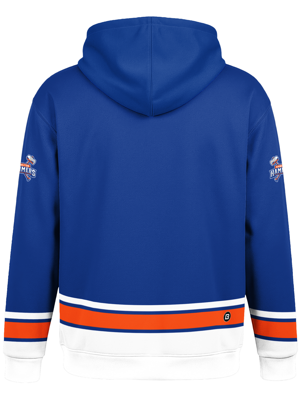 Bench Clearers Hamilton Hammers Hockey Hoodie - 3D BACK