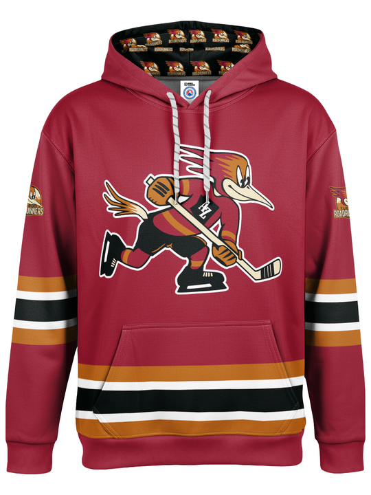 Bench Clearers Tucson Roadrunners 2026 Hockey Hoodie - 3D FRONT