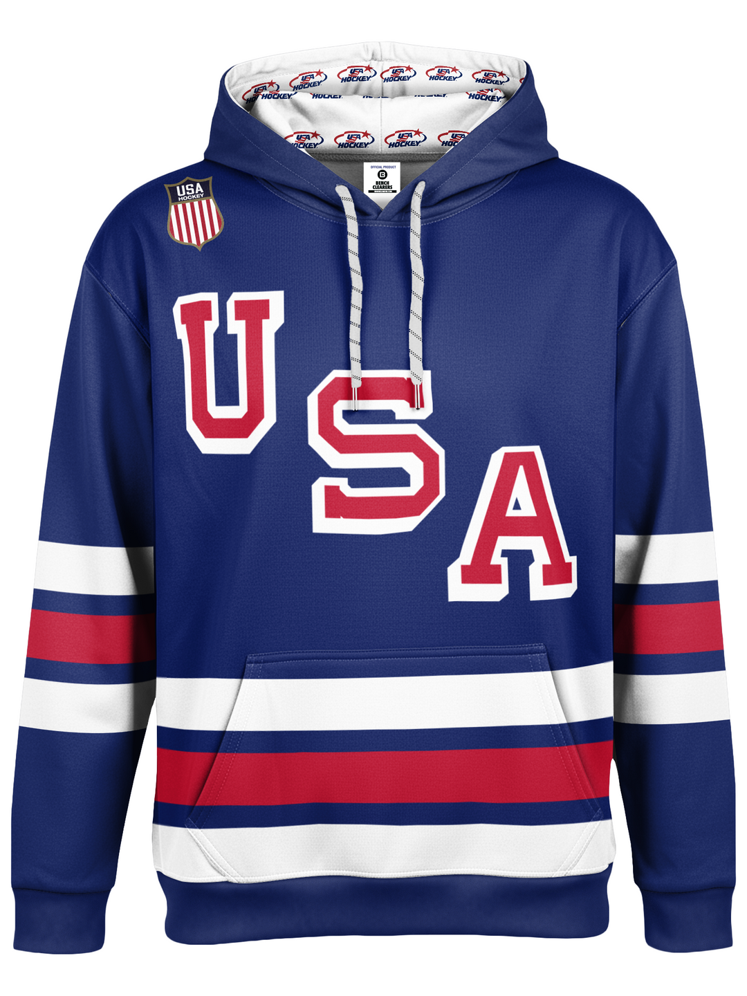 USA Hockey Nations 2026 Navy Hockey Hoodie - FRONT