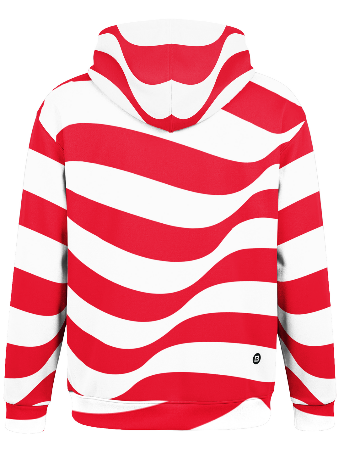 Bench Clearers USA Hockey American Flag Hockey Hoodie - 3D BACK