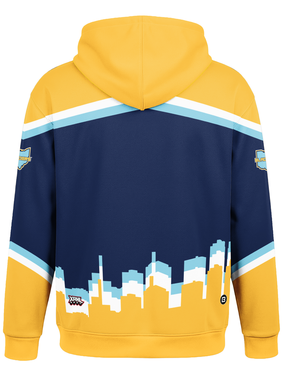 Bench Clearers XRHL 419 Bladers Hockey Hoodie - BACK
