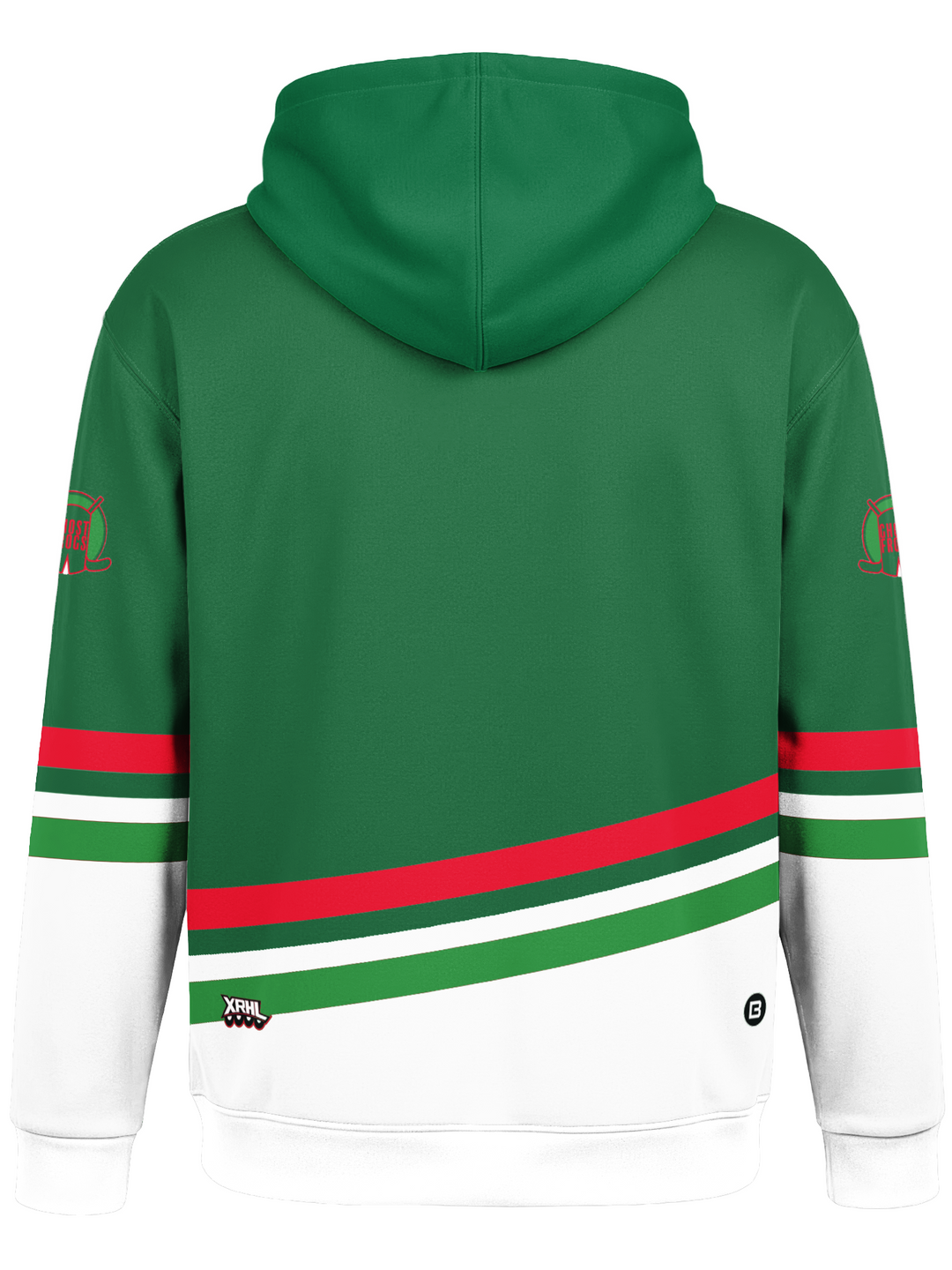 Bench Clearers XRHL Maumee Bay Ghost Frogs Alternate Hockey Hoodie - BACK