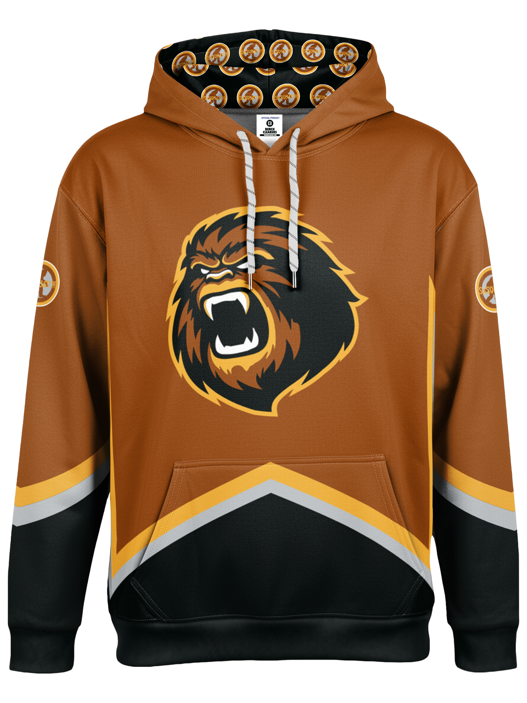 Bench Clearers XRHL Toledo Sasquatch Alternate Hockey Hoodie - FRONT