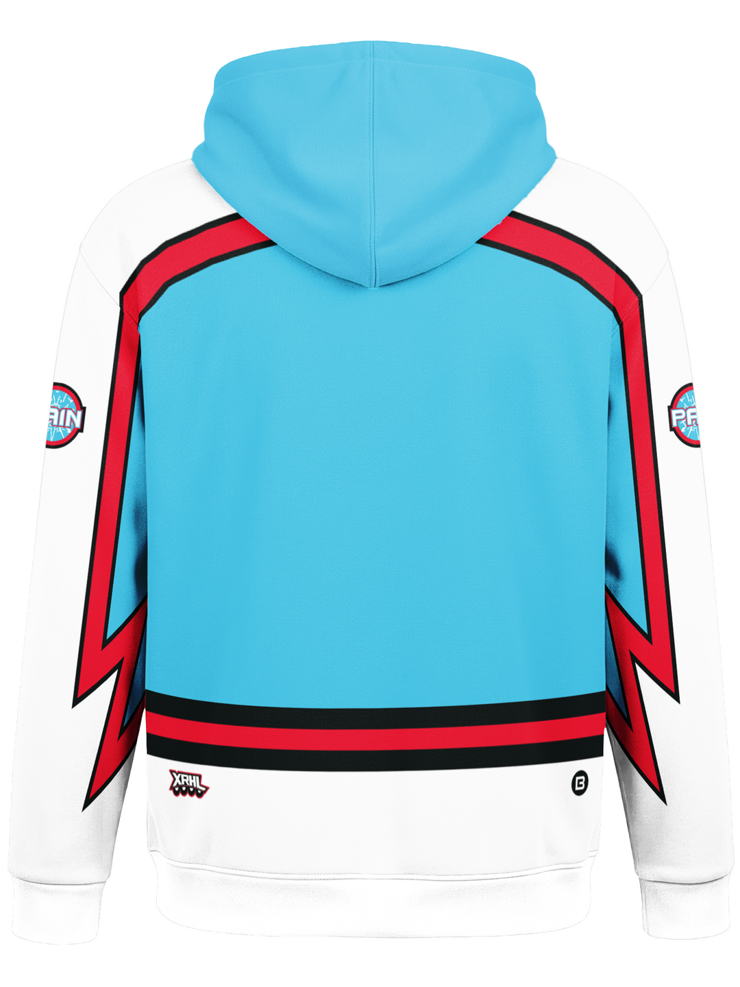 Bench Clearers XRHL Glass City Pain Hockey Hoodie - BACK