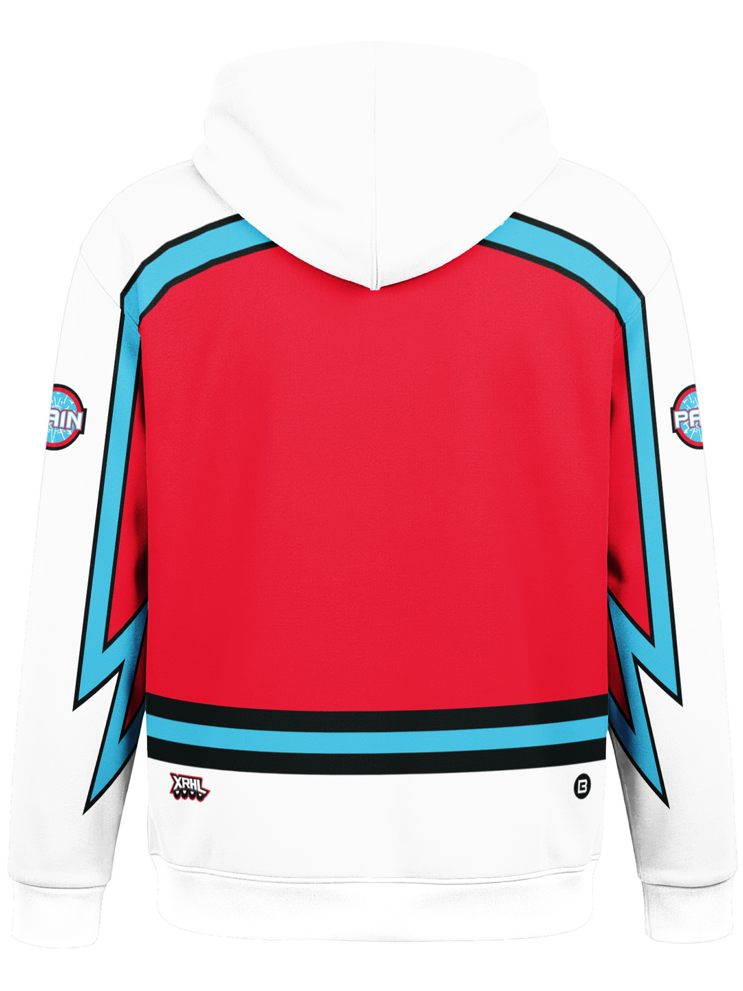 Bench Clearers XRHL Glass City Pain Alternate Hockey Hoodie - BACK