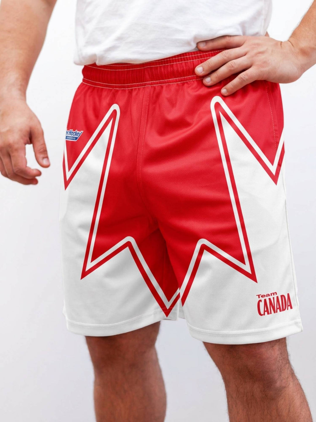 RHI Team Canada World Collection Hockey Shorts - ON-MODEL SHORTS