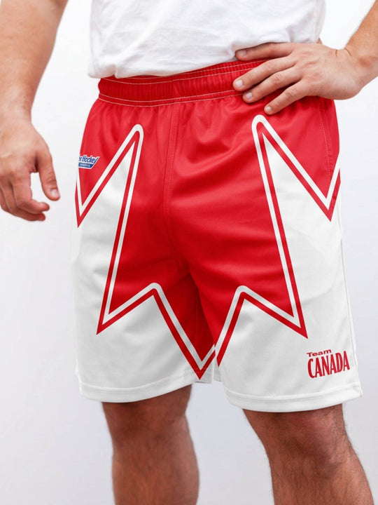 RHI Team Canada World Collection Hockey Shorts - ON-MODEL SHORTS