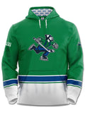 Abbotsford Canucks Hockey Hoodie Hockey Hoodie BenchClearers XS Green Polyester