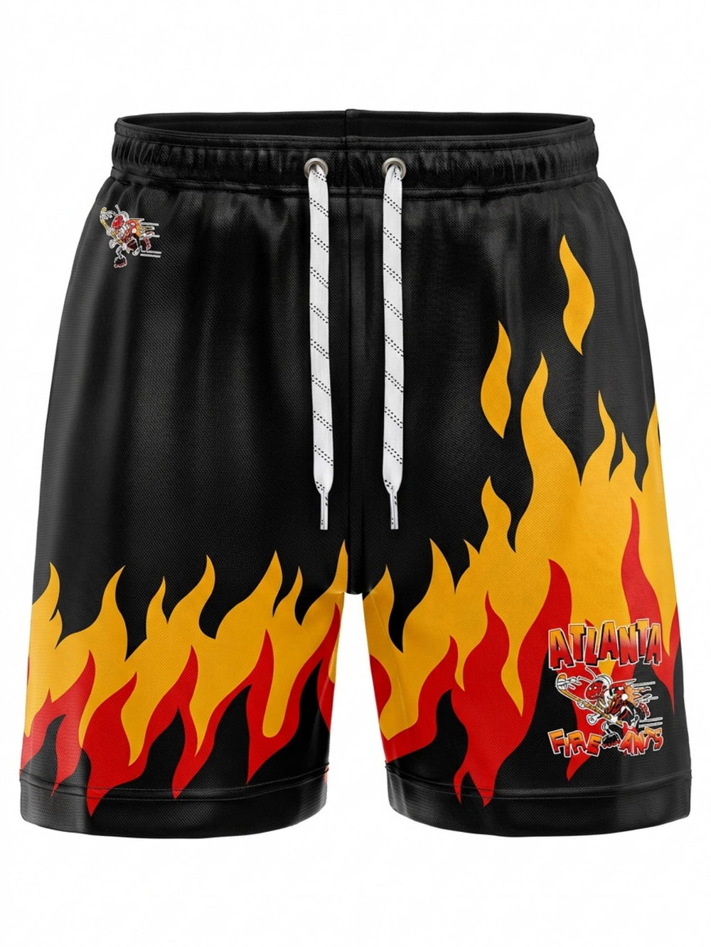 Bench Clearers Atlanta Fireants Hockey Shorts - 3D FRONT