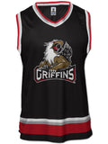 Grand Rapids Griffins Hockey Tank hockey tanks BenchClearers S Black Polyester