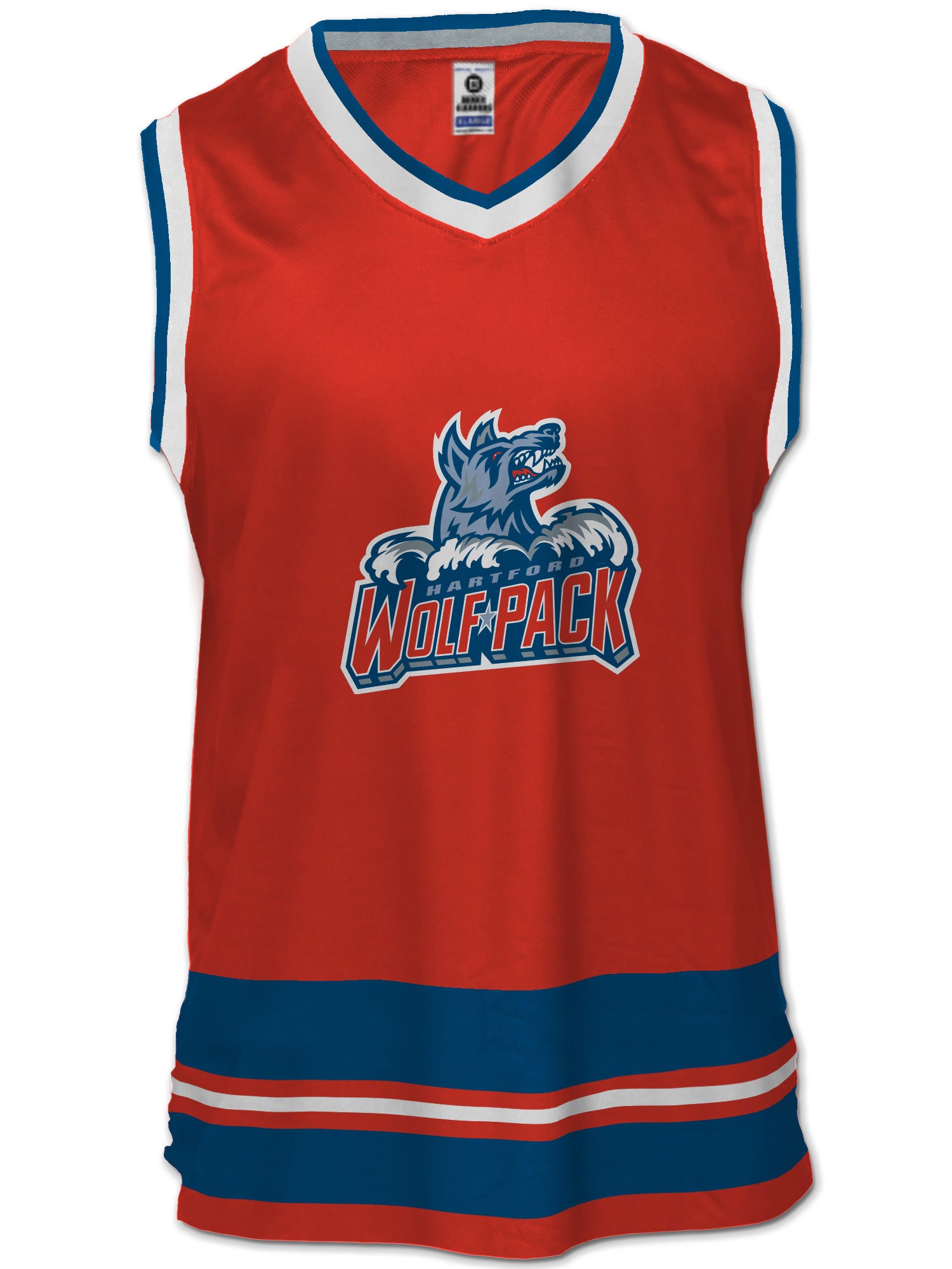 Hartford Wolf Pack Hockey Tank hockey tanks BenchClearers S Red Polyester