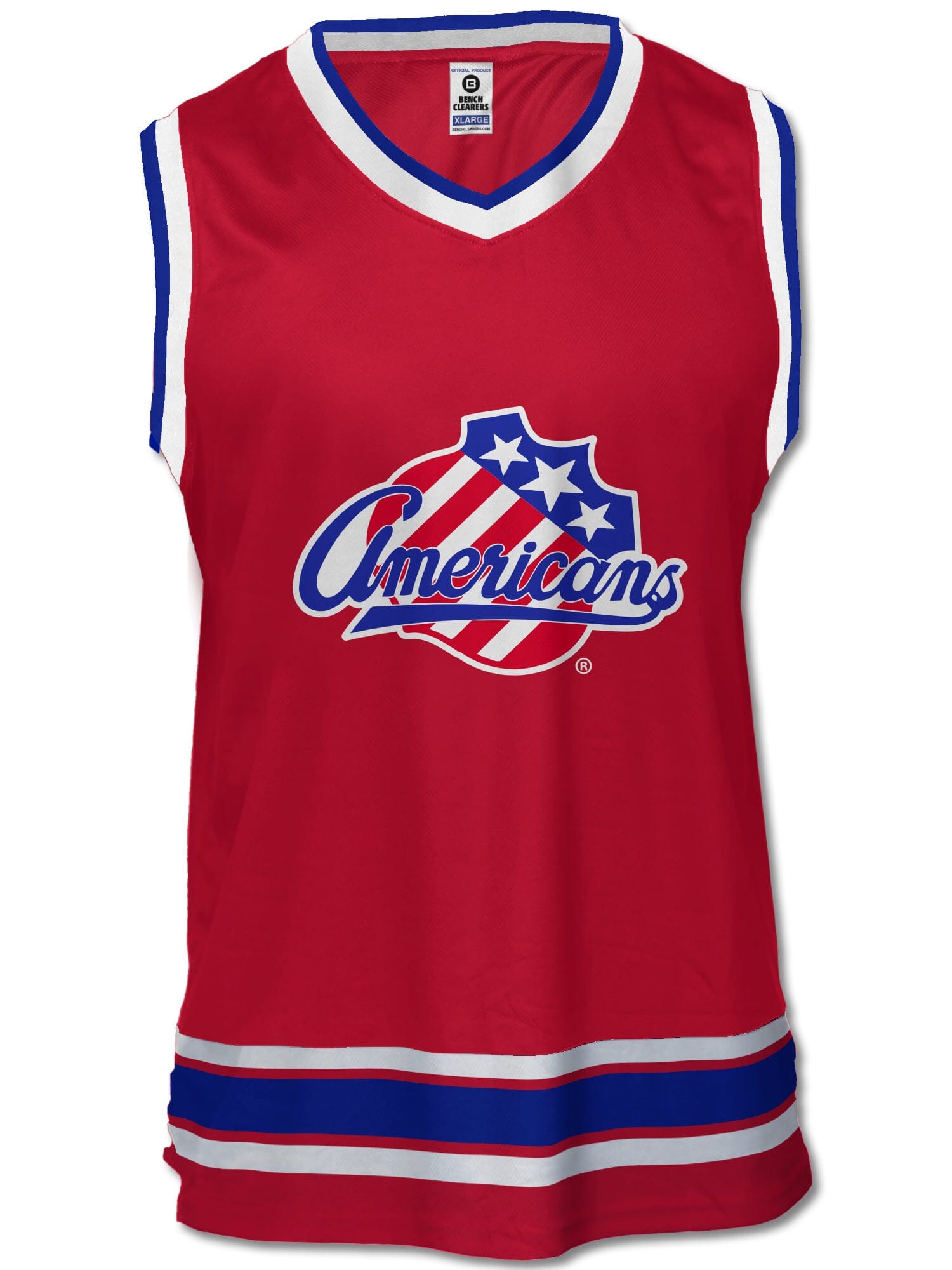 Rochester Americans Red Alternate Hockey Tank hockey tanks BenchClearers S Red Polyester