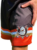 Anaheim Ducks 2024 Mesh Hockey Shorts - Front 2