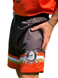 Anaheim Ducks 2024 Mesh Hockey Shorts - Front 3