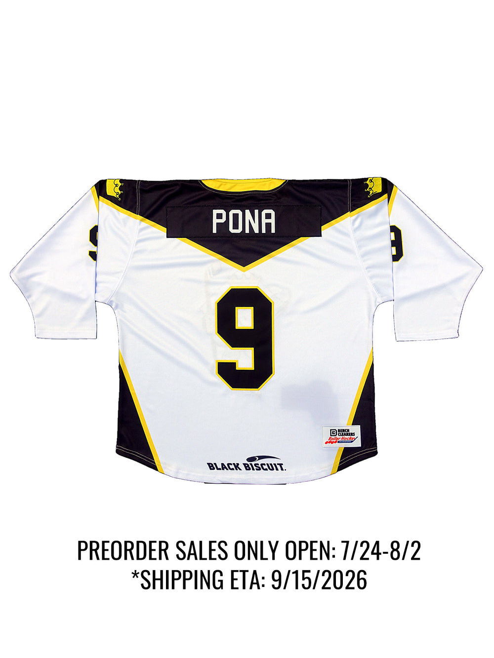 Anaheim Bullfrogs Away Elite Pro Embroidered Hockey Jersey *PREORDERS OPEN: 7/24-8/2*
