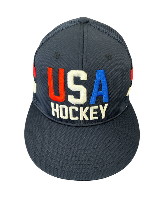 USA Hockey Official Licensed 2026 Winter Games Flat Brim Navy Hat
