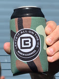 BC Camo Green Can Cooler - FRONT