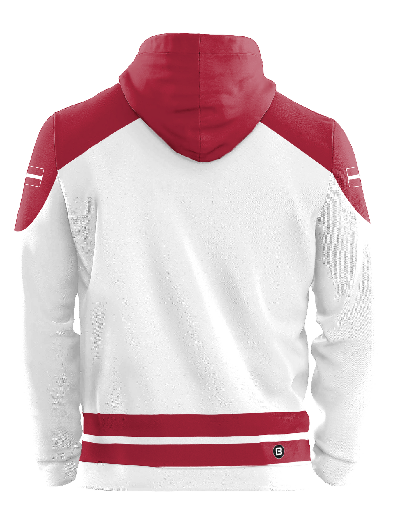 Bench Clearers Latvia Nations 2026 Away Hockey Hoodie | BenchClearers – Bench Clearers