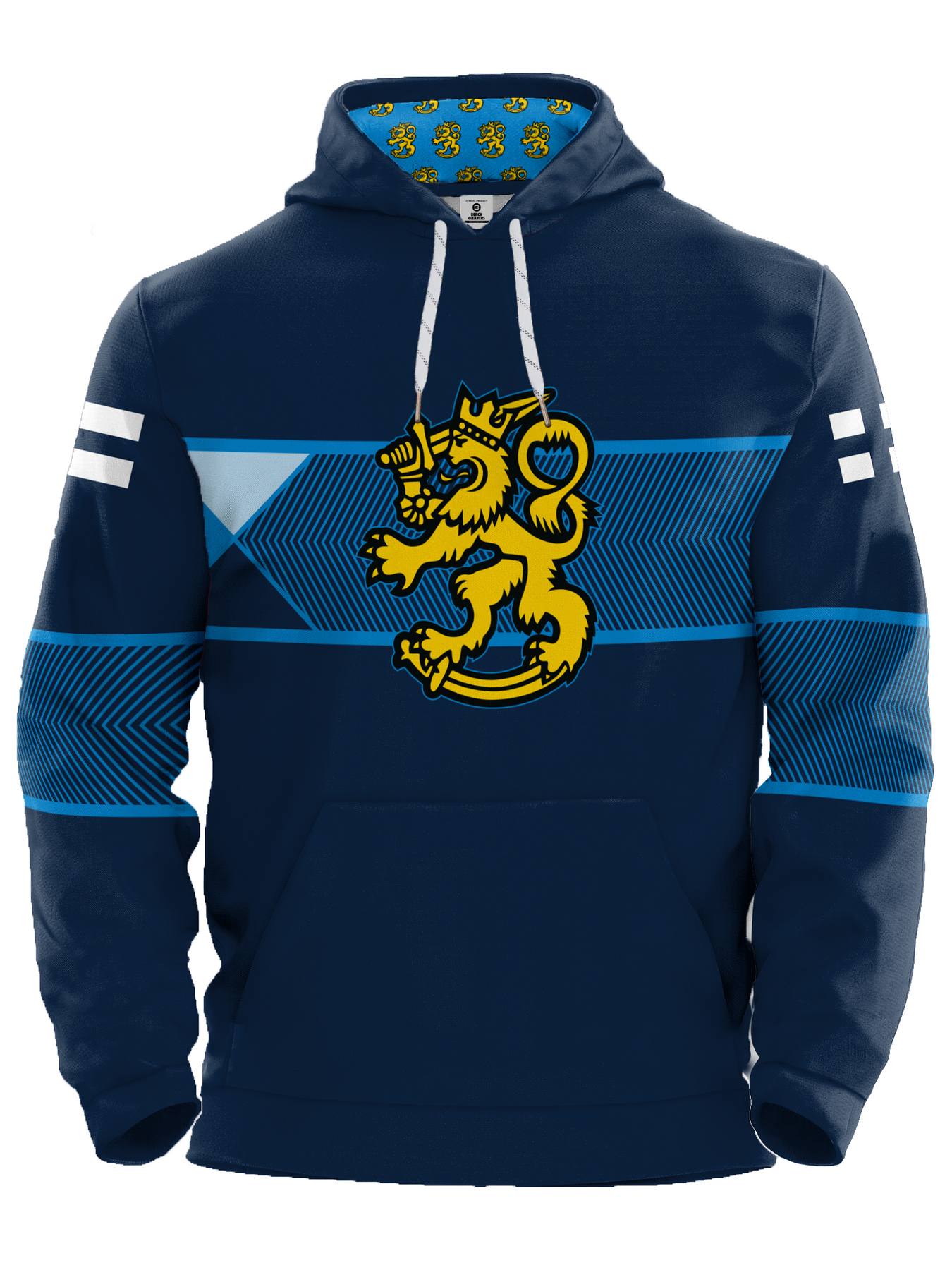 Bench Clearers Finland Nations 2026 Hockey Hoodie | BenchClearers – Bench Clearers
