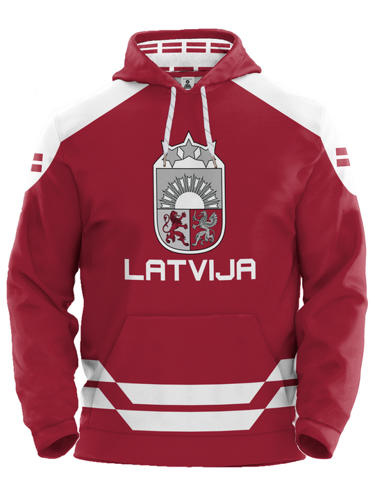 Latvia Nations 2026 Hockey Hoodie