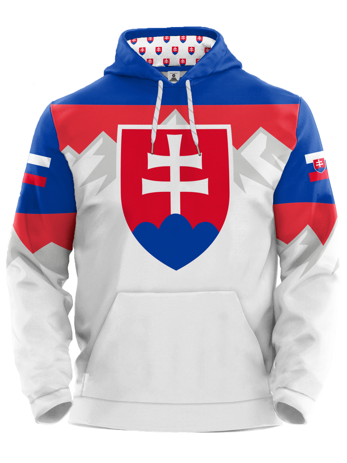 Bench Clearers Slovakia Nations 2026 Away Hockey Hoodie | BenchClearers – Bench Clearers