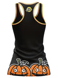 Bench Clearers Halloween 2024 Women's Racerback Hockey Tank - Back