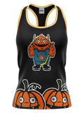 Bench Clearers Halloween 2024 Women's Racerback Hockey Tank -Front