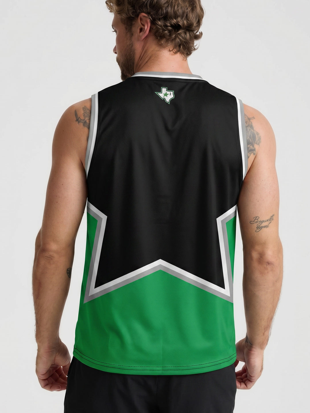 Bench Clearers Dallas Stars 2026 Alternate Hockey Tank | BACK MODEL