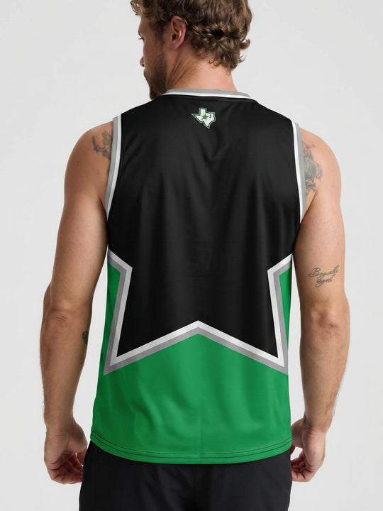Bench Clearers Dallas Stars 2026 Alternate Hockey Tank | BACK MODEL