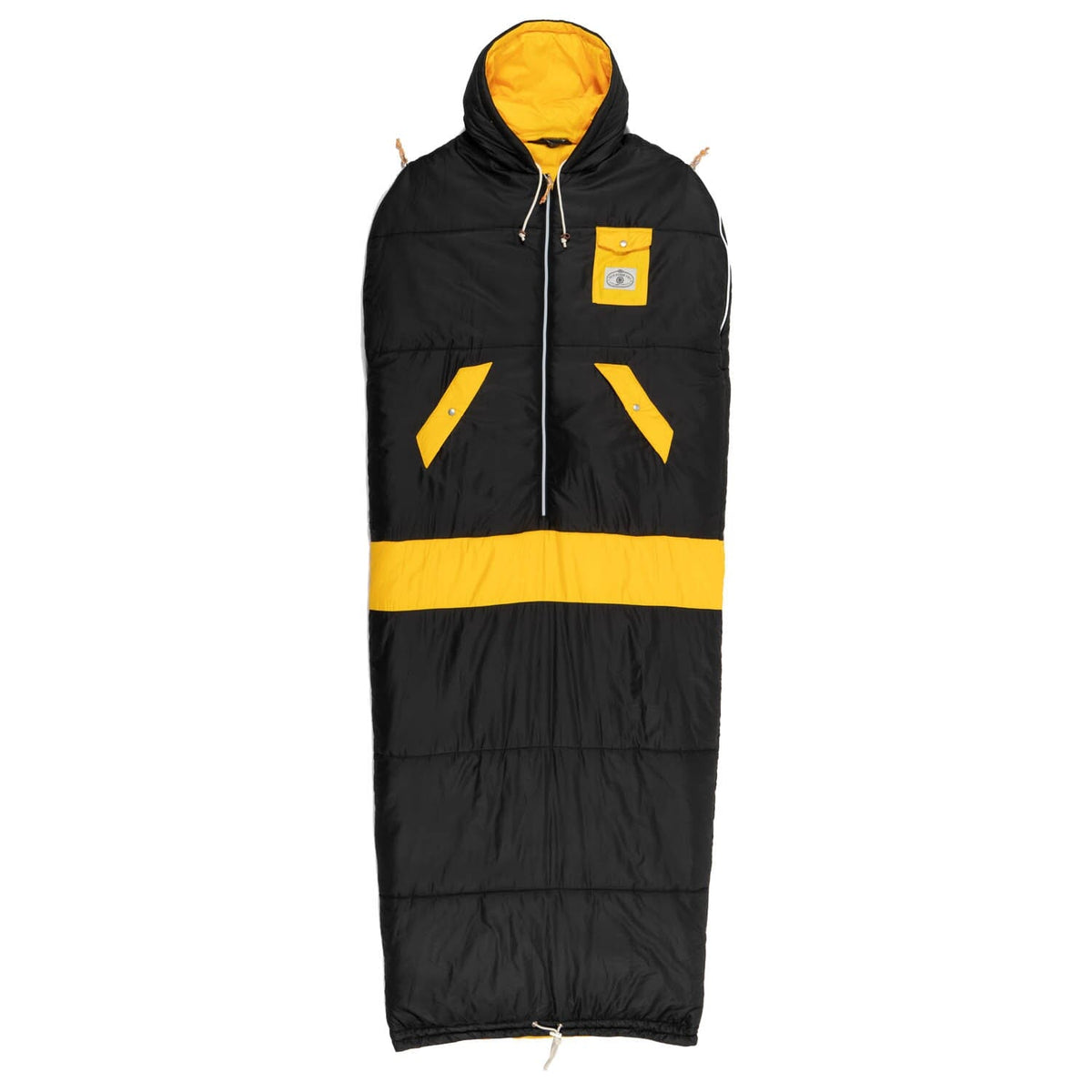 Boston Bruins hockey napsack laid flat
