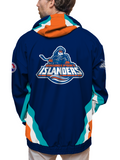 Bridgeport Islanders Fisherman Hockey Windbreaker - BACK