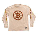 Boston Bruins Oatmeal Acid Washed Long Sleeve Shirt