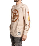 Boston Bruins Oatmeal Acid Washed Long Sleeve Shirt