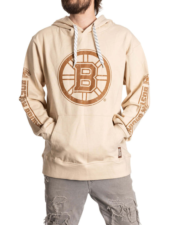 Boston Bruins Oatmeal Hockey Hoodie