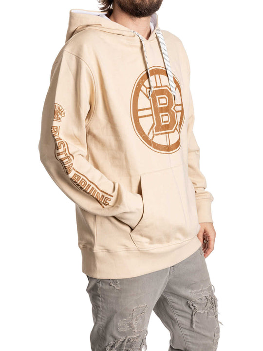 Boston Bruins Oatmeal Hockey Hoodie