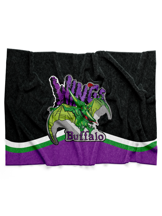 Buffalo Wings Sherpa Blanket