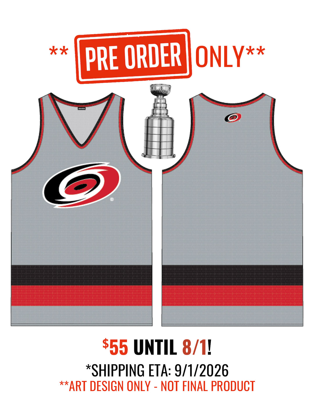 Carolina Hurricanes Championship 2026 Alternate Hockey Tank*PREORDER OPEN*ETA 9/1