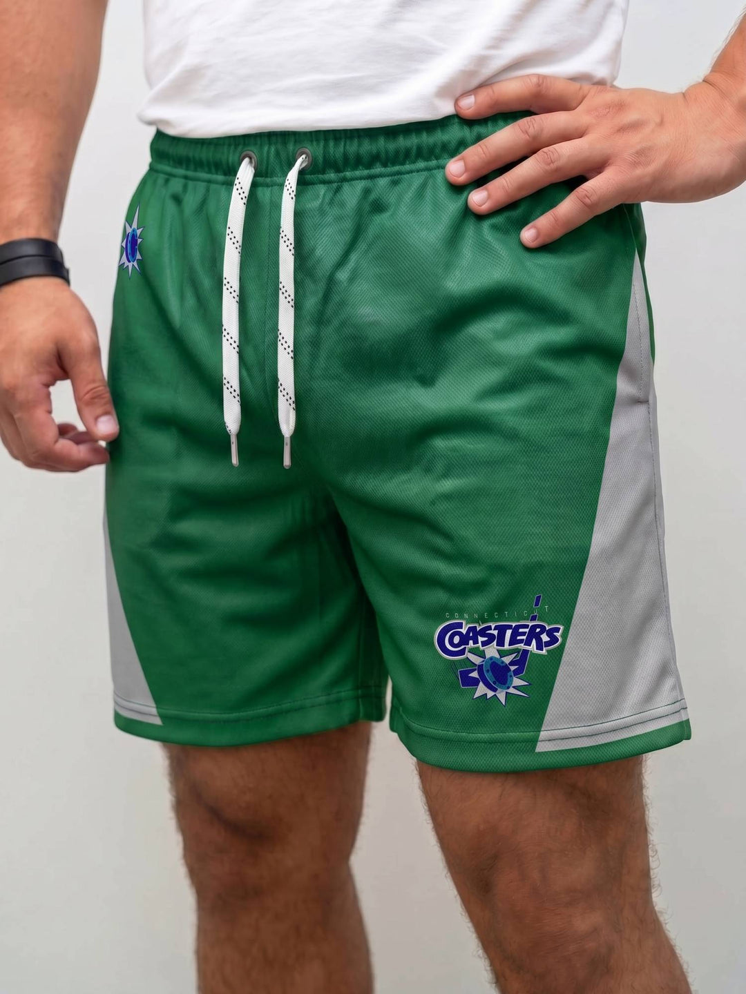Bench Clearers Connecticut Coaster ALT  Hockey Shorts - MODEL FRONT