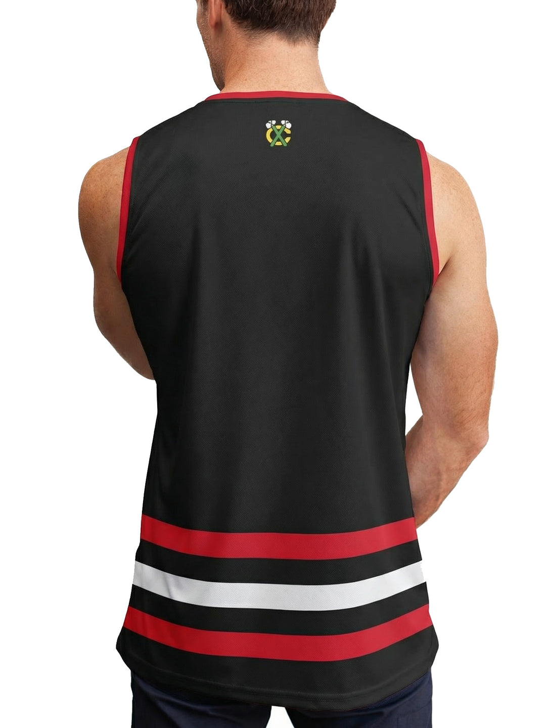 Chicago Blackhawks 2026 Alternate Bench Clearers Hockey Tank - BACK MODEL