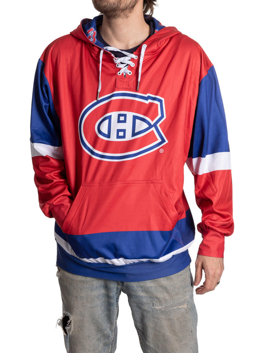 Montreal Canadiens "Hockey Lace" Hockey Hoodie